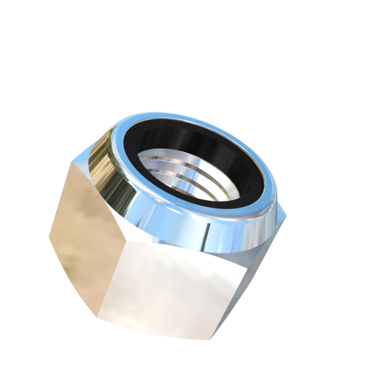 Titanium 1-8 UNC Allied Titanium Hex Nylock Nut