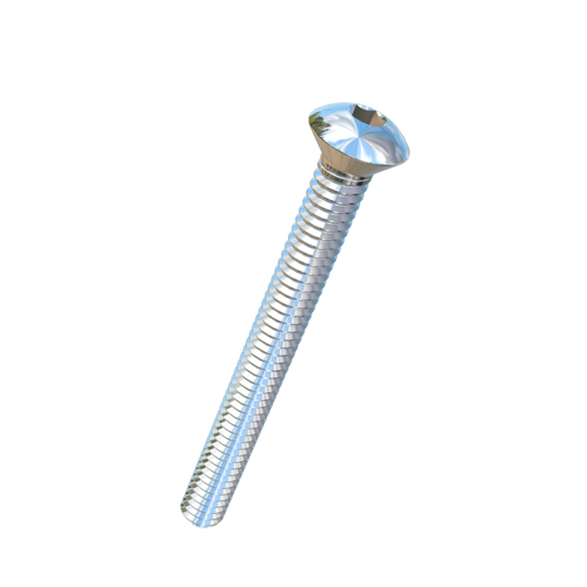 Titanium 1/4-20 X 2-1/2 UNC Oval Head Socket Drive Allied Titanium Machine Screw