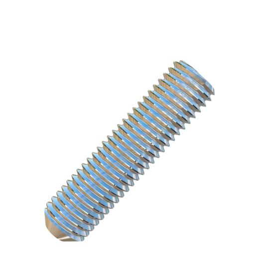 Titanium 1/4-28 X 1 inch UNF Allied Titanium Set Screw, Socket Drive with Flat Point