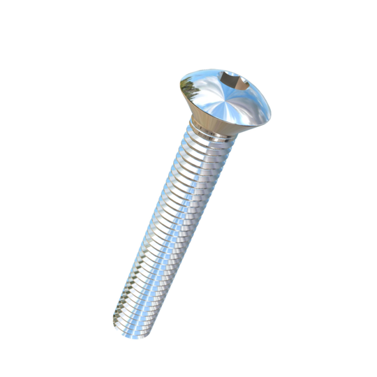 Titanium 3/8-16 X 2-1/2 UNC Oval Head, Socket Drive,  Allied Titanium Machine Screw