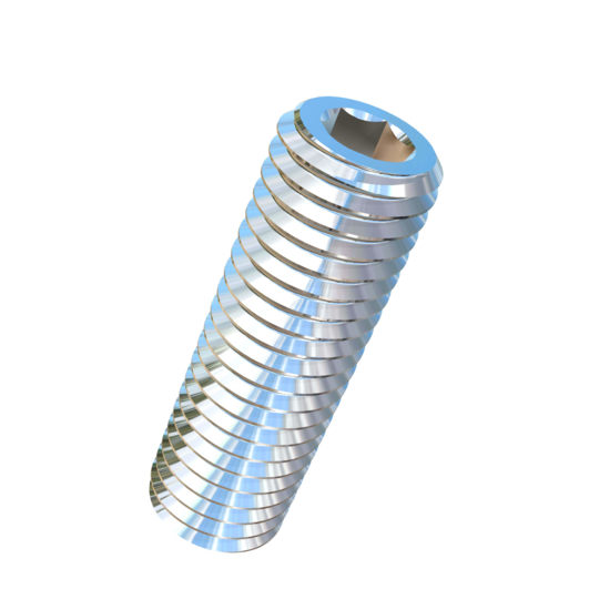 Titanium 5/8-11 X 2 inch UNC Allied Titanium Set Screw, Socket Drive with Cup Point