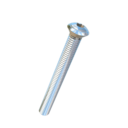 Titanium 7/16-14 X 4 UNC Oval Head, Socket Drive,  Allied Titanium Machine Screw