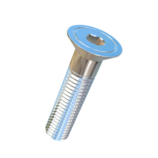 Titanium M10-1.5 Pitch X 45mm Flat Head Socket Drive Allied Titanium Cap Screw with 32mm of threads, DIN 7991