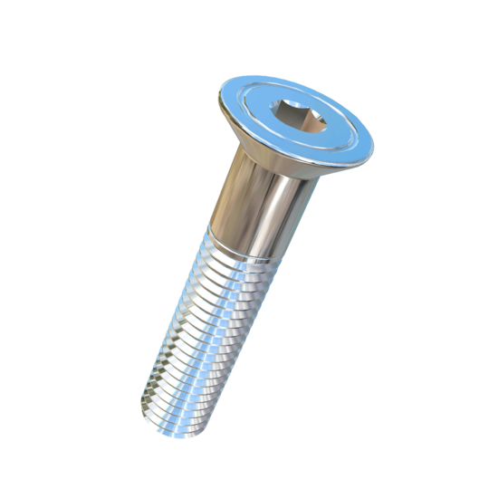 Titanium M10-1.5 Pitch X 50mm Flat Head Socket Drive Allied Titanium Cap Screw with 32mm of threads, DIN 7991