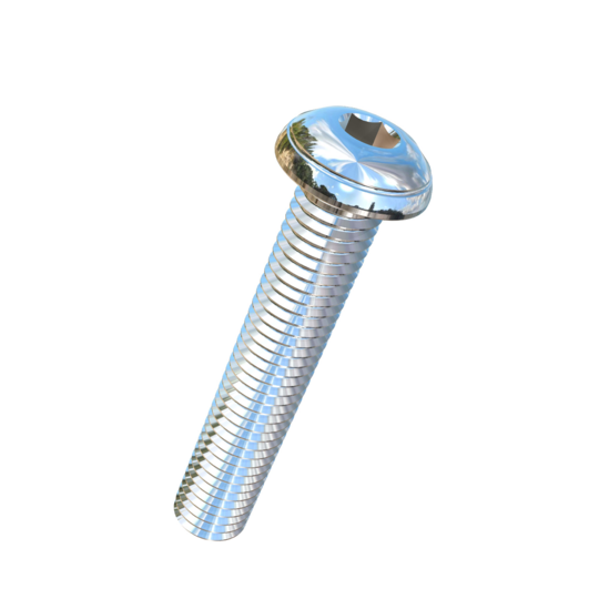 Titanium M10-1.5 Pitch X 55mm Button Head Socket Drive Allied Titanium Machine Screw