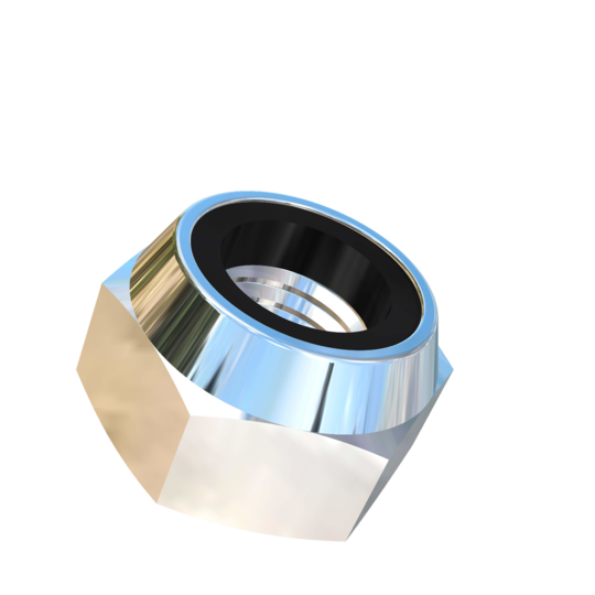 Titanium M12-1.5 Pitch Allied Titanium Hex Lock Nut, Low Profile