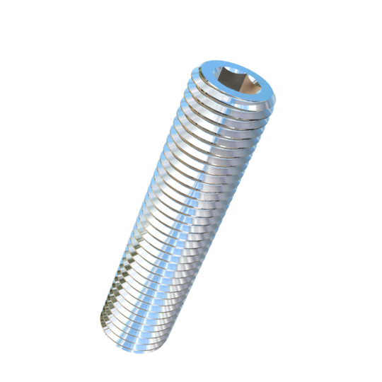 Titanium M12-1.5 Pitch X 50mm Allied Titanium Set Screw, Socket Drive with Cup Point