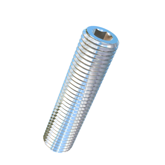 Titanium M12-1.5 Pitch X 50mm Allied Titanium Set Screw, Socket Drive with Flat Point