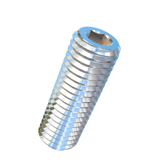 Titanium M12-1.75 Pitch X 35mm Allied Titanium Set Screw, Socket Drive with Cup Point