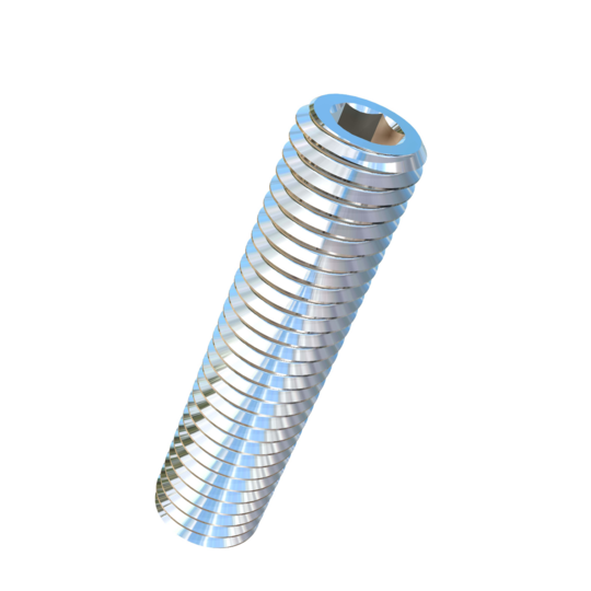 Titanium M12-1.75 Pitch X 50mm Allied Titanium Set Screw, Socket Drive with Flat Point