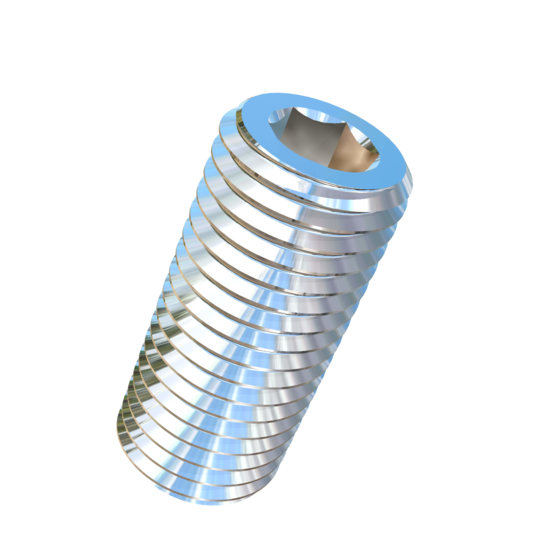 Titanium M20-2.5 Pitch X 45mm Allied Titanium Set Screw, Socket Drive with Cup Point