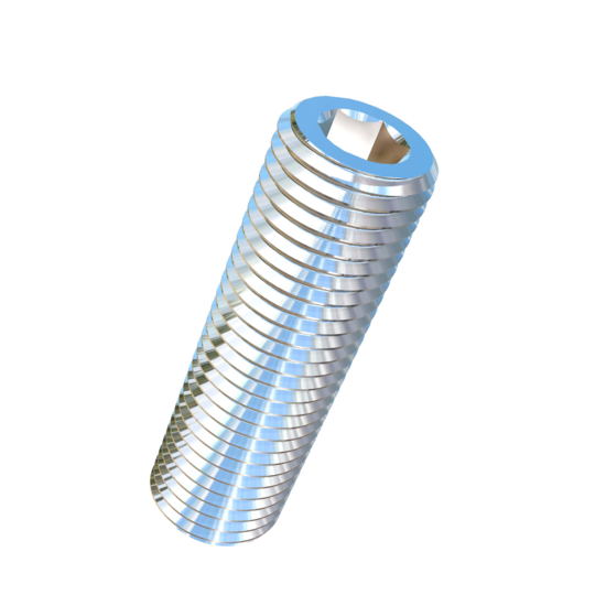 Titanium M3-0.35 Pitch X 10mm Allied Titanium Set Screw, Socket Drive with Flat Point