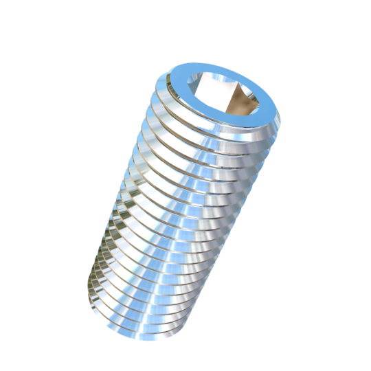 Titanium M4-0.5 Pitch X 10mm Allied Titanium Set Screw, Socket Drive with Flat Point