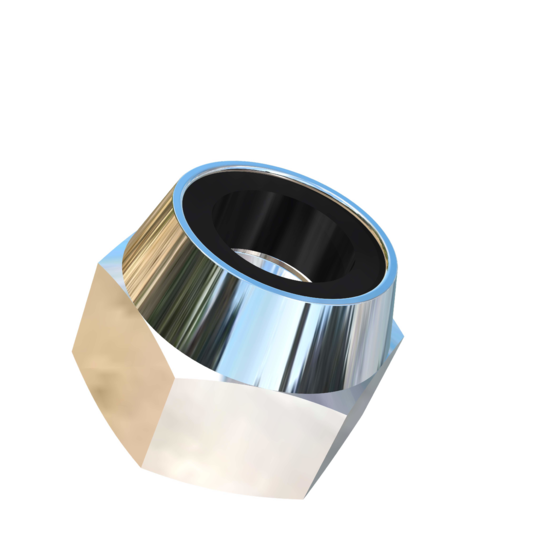 Titanium M6-0.75 Pitch Allied Titanium Hex Nylock Nut