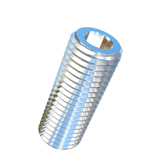 Titanium M6-0.75 Pitch X 16mm Allied Titanium Set Screw, Socket Drive with Flat Point