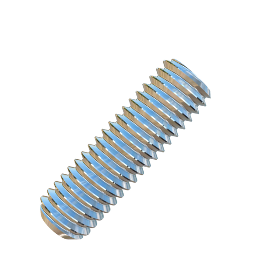 Titanium M6-1 Pitch X 20mm Allied Titanium Set Screw, Socket Drive with Flat Point