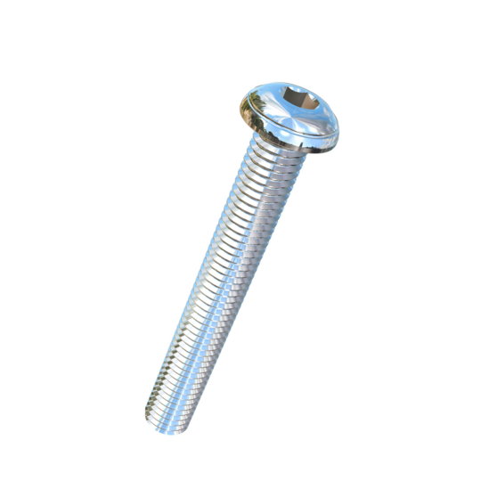 Titanium M8-1.25 Pitch X 60mm Button Head Socket Drive Allied Titanium Machine Screw